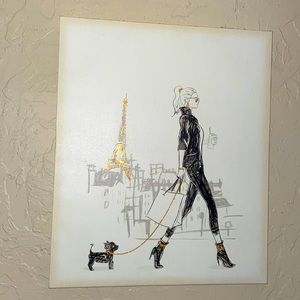 Printing, Woman walking in Paris! Very inspiring!